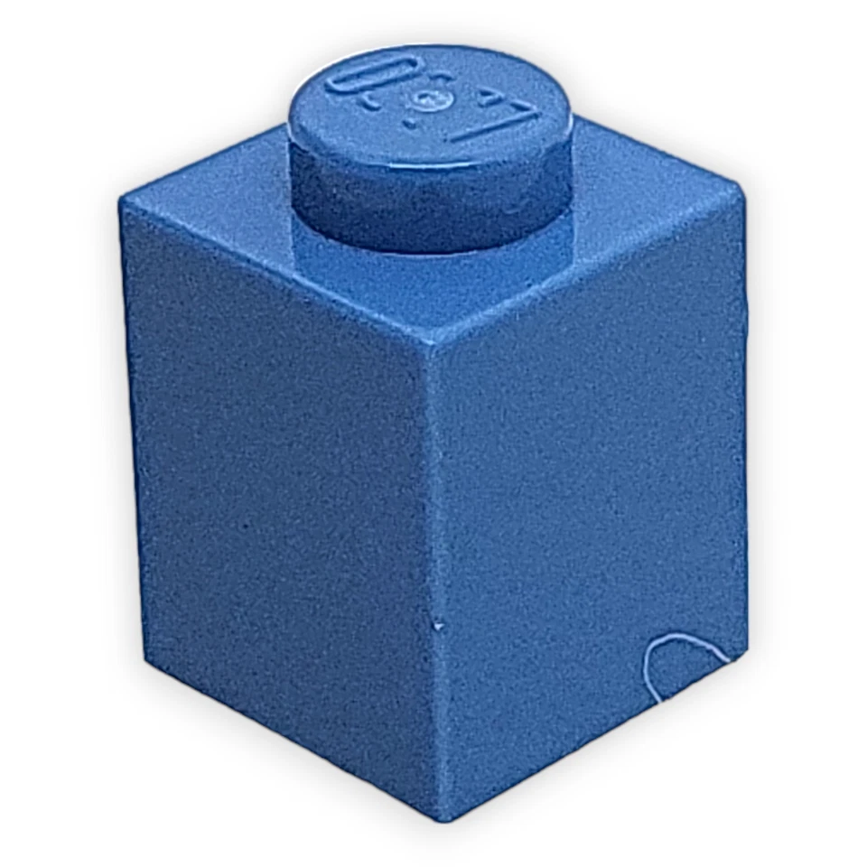 LEGO 26604 Systemstein Blau Medium Blue Konverter 1x1 2 Seiten Noppen Stein NEU - Bild 2 von 3