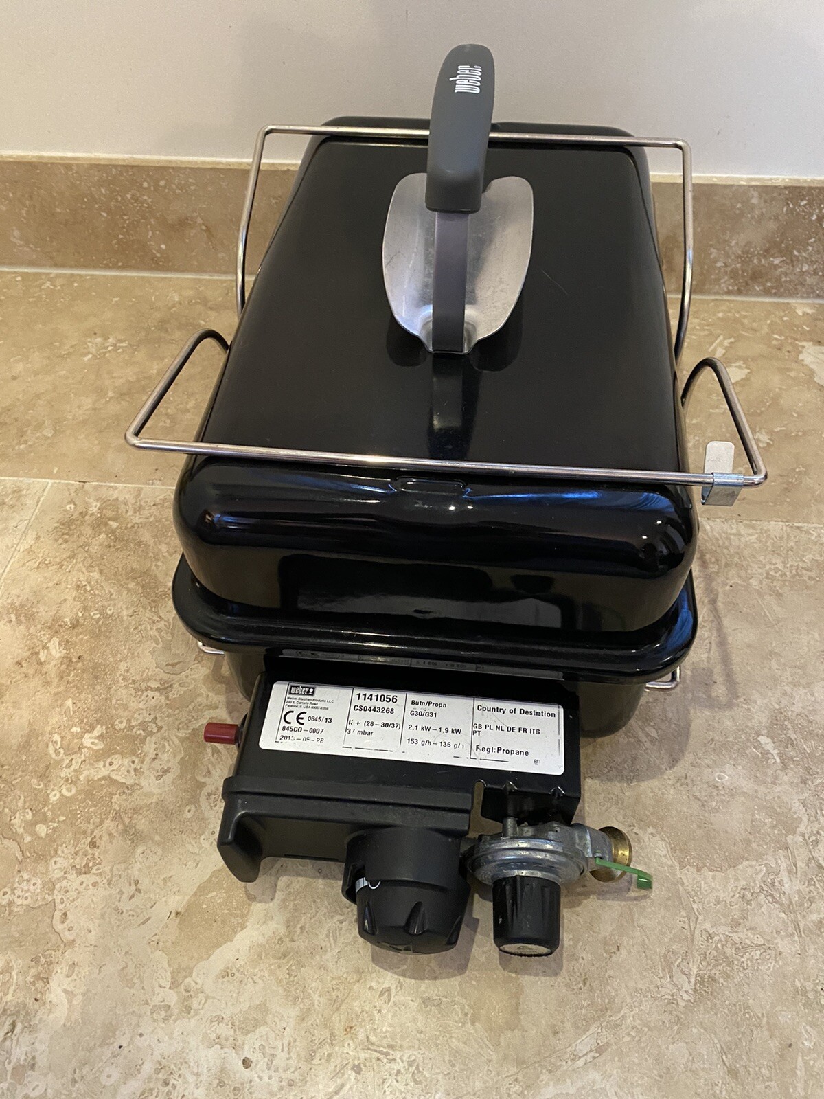 er Gas Barbecue GoAnywhere Gas Grill Black With Carry Bag