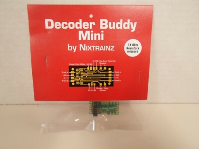 Nixtrainz NTZ2 Decoder Buddy Mini w/1K Ohm Resistors