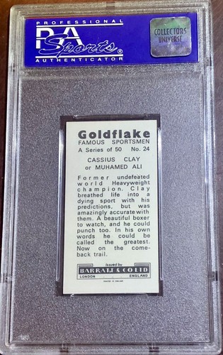 Cassius Clay Muhammad Ali 1971 Barratt GOLDFLAKE PSA 9 MiNT RARE ROOKIE card RC - Picture 2 of 8