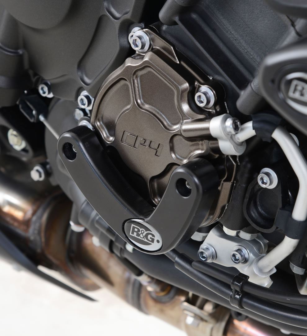 R&G Engine Case Sliders Black (RHS) Yamaha YZF-R1M 2015 - 2024