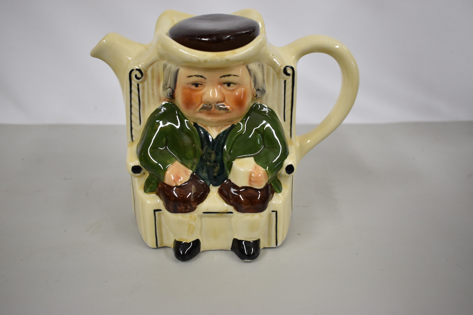 Vintage Toby Tea Pot Tony Wood Two Faces of Darby & Joan Staffordshire