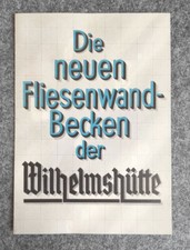 Prospekt Die neuen Fliesenwand Becken der Wilhelmsh&uuml;tte Sprottau