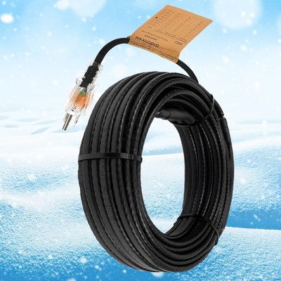 85ft Roof Snow Melting Cable, Self-Regulating Heat Tape, 120V 8W/ft