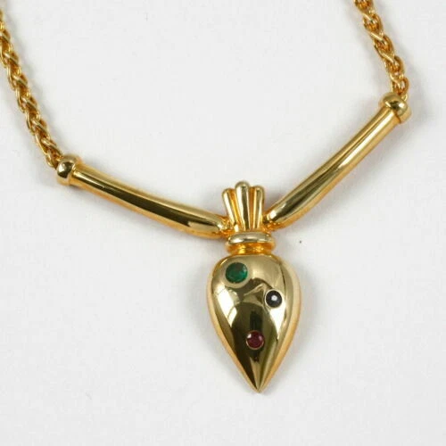 Smaragd Rubin Echtschmuck-Halsketten & -Anhänger