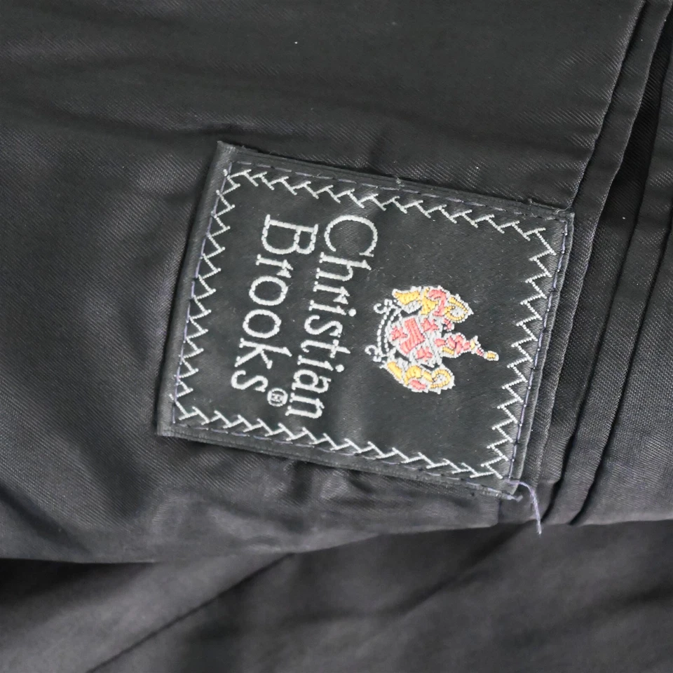 Vtg USA Made 42L 34x30 Gray Birdseye Check Wool Mens Jacket Pants Suit - Image 4 of 4