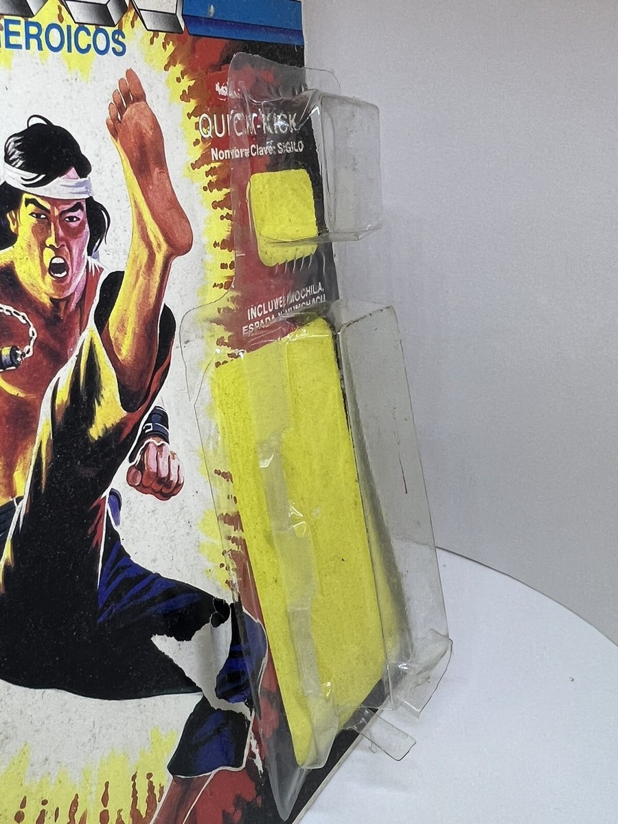 RARE – GI Joe Hasbro QUICK KICK – Figurine Estela Brésil – 1987 – Baggie Abîmé