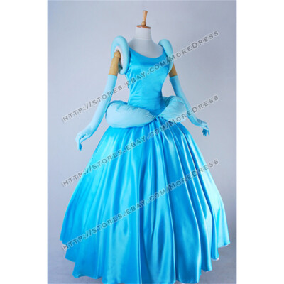 cinderella blue dress movie Hot movie cinderella dress adult princess cinderella costume halloween   WomenCollections