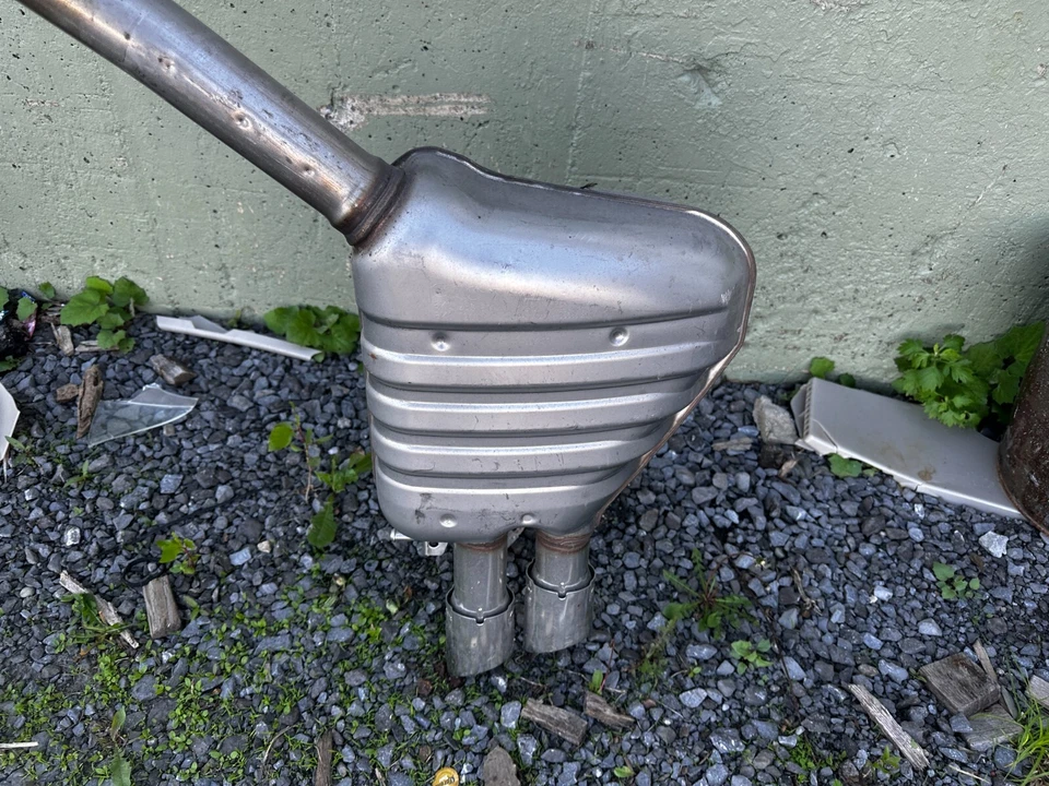 2013-2016 Audi S5 3.0T V6 Factory Rear Exhaust Muffler Dual Pipes OEM GERMANY - Image 2 of 4