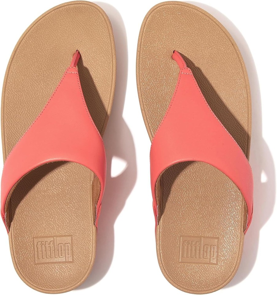 Women's Shoes Fitflop LULU Leather Platform Wedge Sandals I88B09 ROSY