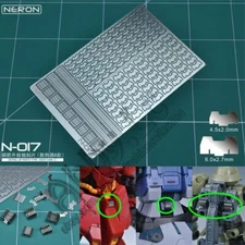 for HG RG 1/144 MG 1/100 Model Neron Detail up Etched Sheet Heat Vent Fins N-017