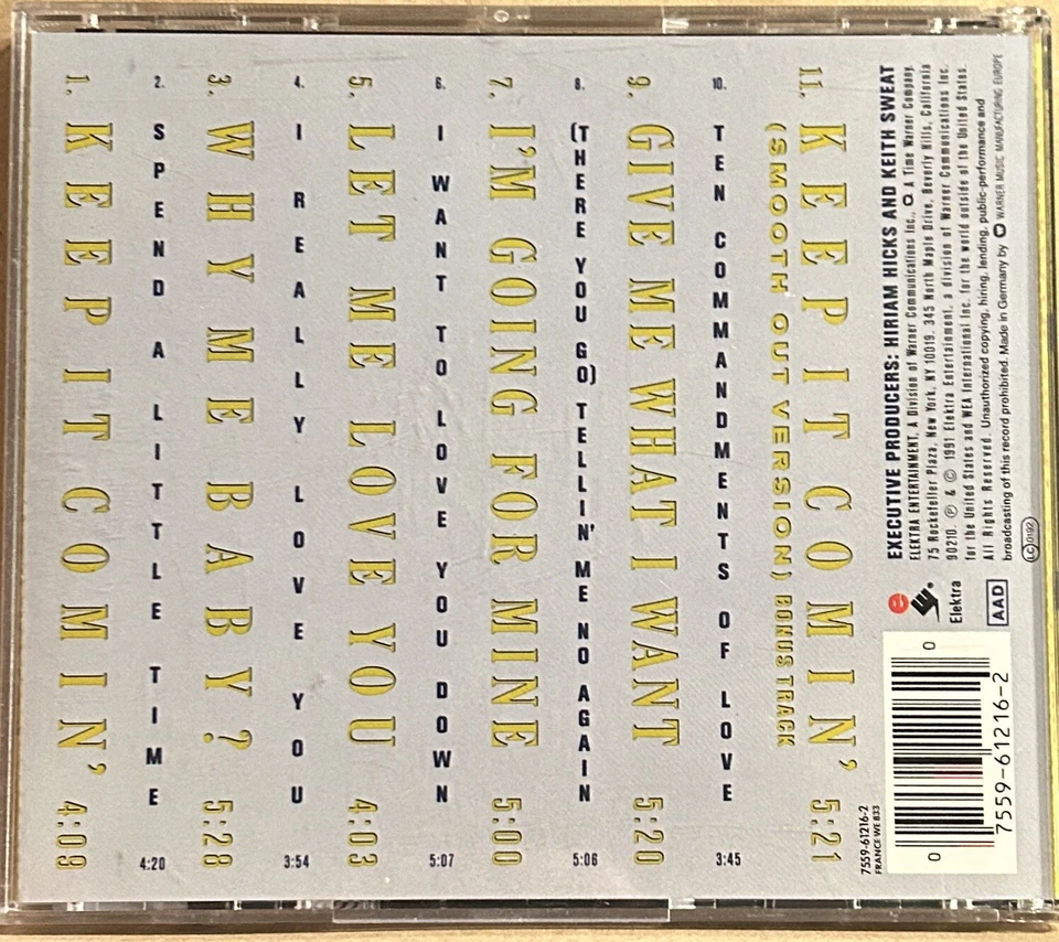Keith Sweat - CD - Keep It Comin' - Elektra Entertainment - Bild 2 von 4