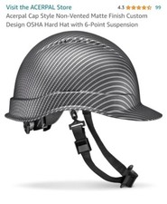 Acerpal Cap Style OSHA Construction Hard Hat Work Approved Safety Helmet