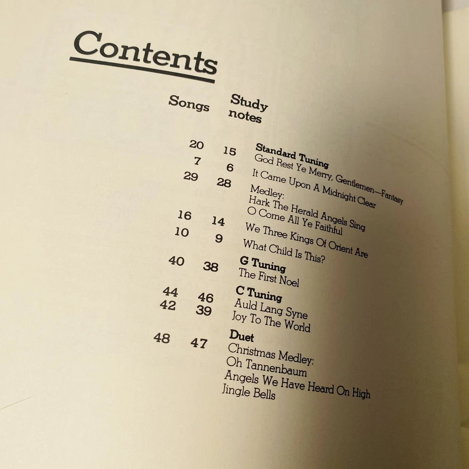 JOHN FAHEY’S CHRISTMAS SONGS FOR GUITAR BOOK JOHN STROPES Partituras De Colección Foto 4 de 4