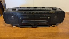 Vintage SoundDesign Cassette Player AM/FM Stereo Radio Boombox 4749BLK Tested