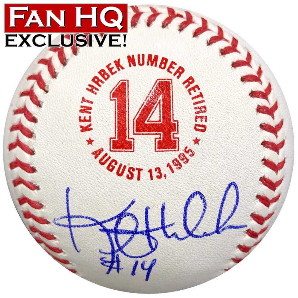 Kent Hrbek Autographed Exclusive Retired Number OMLB Baseball