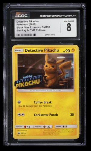 Detective Pikachu graded CGC 8 for sale on eBay