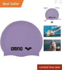 Durable Non-Slip Silicone Swim Cap for Everyday Training - One Size Fits Most