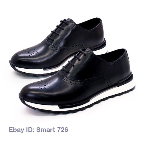British Men's Casual Brogue Carved Shoes Cowhide Leather Casual Formal New Shoes - Picture 14 of 20