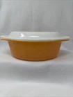 Pyrex Daisy Oval Casserole #043 (1.5 Qt) with Daisy Lid Vintage (M)