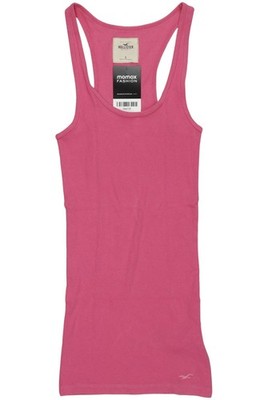 Hollister Top Damen Trägertop Tanktop Unterhemd Gr. S Baumwolle Pink #3zib68o