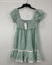 NWT Urban Outfitters Women's Turquoise/ White Dress Size Medium