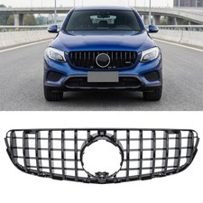 Für Mercedes GLC X253 253 VFL bis 19 GT Panamericana Grill passend ganz schwarz Für Mercedes GLC X253 253 VFL bis 19 GT Panamericana Grill passend ganz schwarz