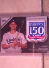 2019 Topps - 150th Anniversary Commemorative Patch Corey Seager #AMP-CS