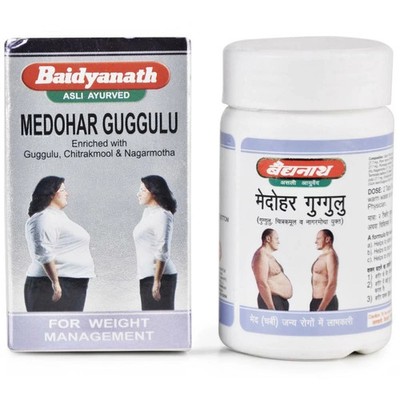 Baidyanath MEDOHAR Guggulu Guggul 120 Tabletten pflanzliches ayurvedisches Ge...