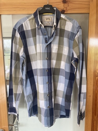 Camel Active button down shirt in a large blue white green check - VCG - Picture 2 of 8
