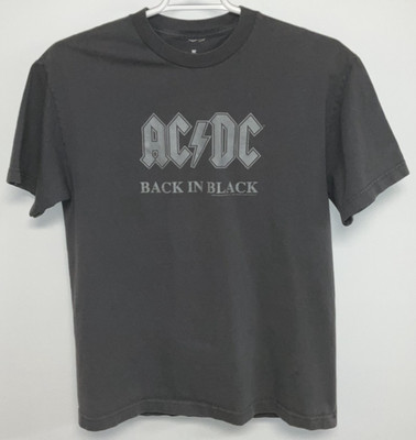 ACDC Short Sleeve T-Shirt Men's Large Gray