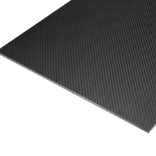 1 St&uuml;ck Kohlefaserplatte 400x400x6mm mattes Finish f&uuml;r Plain Weave