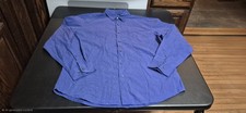Basic Editions Mens Large Blue Button Down Sh...