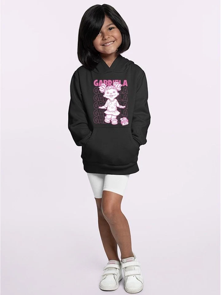 Sudadera con capucha juguetona Gabriela Sid the Science niño divertido personaje gráfico juvenil Foto 2 de 4