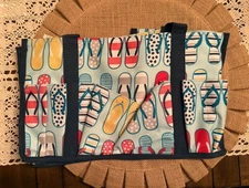 Thirty One Colorful Flip Flop Beach Fun Tote Bag Small 13 X 8 X 6