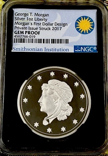 2017 MORGANS FIRST DOLLAR DESIGN Silver NGC PF70 SMITHSONIAN💥FLAWLESS QUALITY