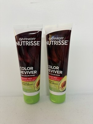 Garnier Nutrisse Color Reviver 5-Min Color Hair Mask - Vibrant Red - (Pack of 2)
