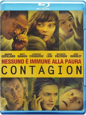 Blu-ray CONTAGION Matt Damon Laurence Fishburne Jude Law Neu Sealed 2011