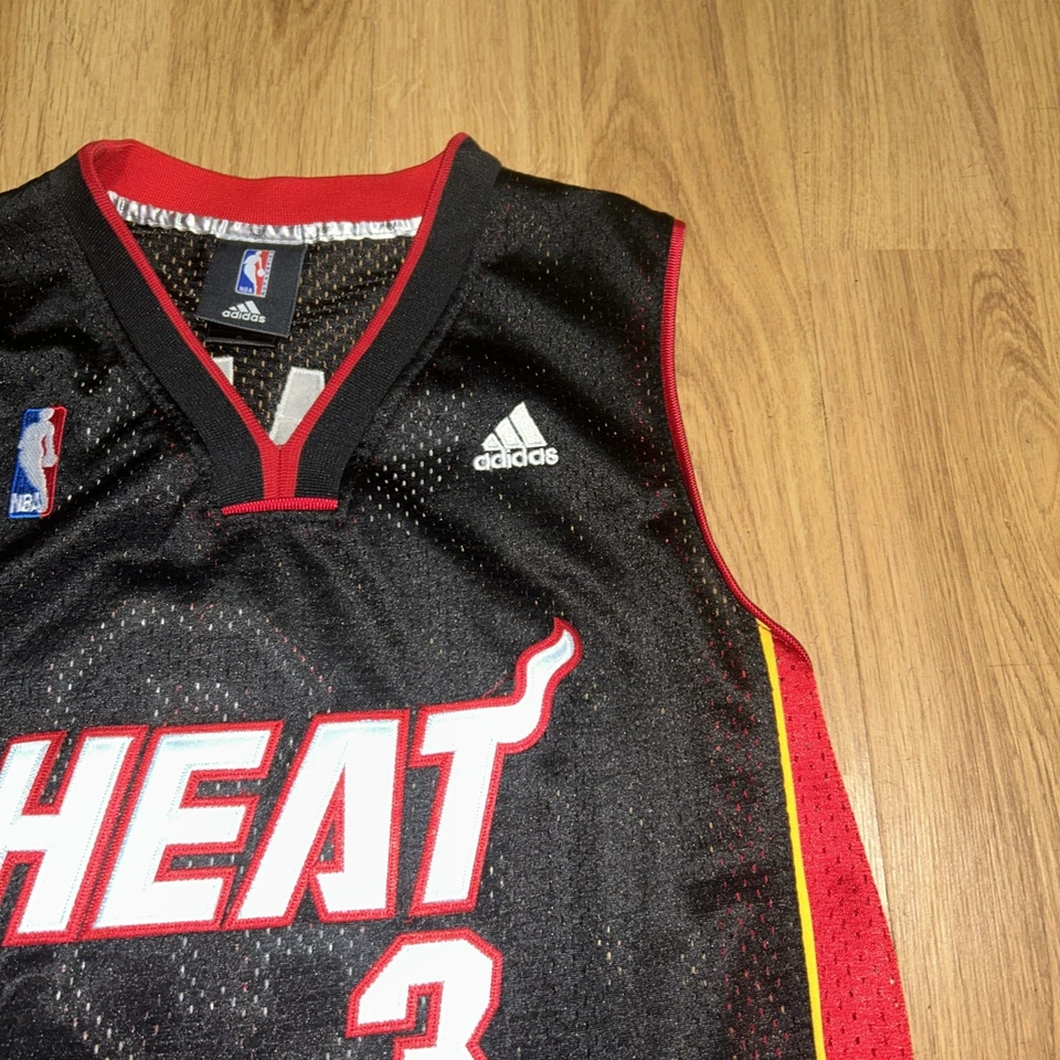 Camiseta NBA X Adidas Dwayne Wade Miami Heat #3 Talla XL Excelente Estado Foto 4 de 4
