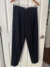 Don Sayres For Wellmore VINTAGE Black Wool Blend Knit Pants w/ pockets SAKS - 12