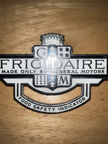 1930-1940 FRIGIDAIRE VINTAGE APPLIANCE REFRIGERATOR EMBLEM - Picture 2 of 6
