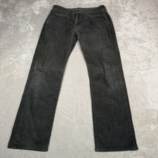 Levis 514 Corduroy Pants Men 34x32 Gray Stretch Straight Leg Casual Classic