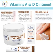 Vitamins A&D Ointments Antibiotic Ointment 5g  1-144 Pkts/Bx, Skin Protectant