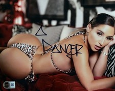 Abella Danger Signed 8x10 Photo Sexy Hot Beckett Witness COA Autograph