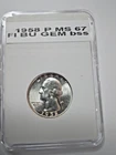 1958 P washington quarter GEM specimen exceptional coin