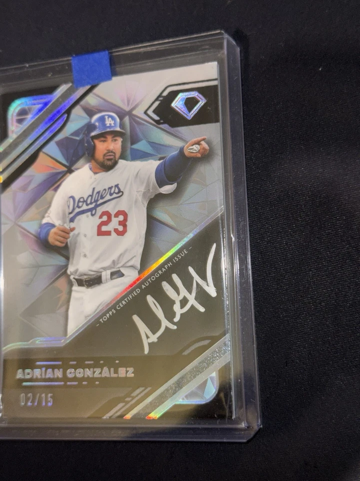 2025 Topps Diamond Icons Adrián González tinta policromada tinta plateada automática/15 Foto 2 de 4