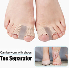 2pcs Silicone Toe Separators Orthopedic Bunion Corrector Gel Pads for Shoes