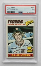 1977 Topps Mark Fydrich Rookie Card Graded PSA 7 Near Mint 