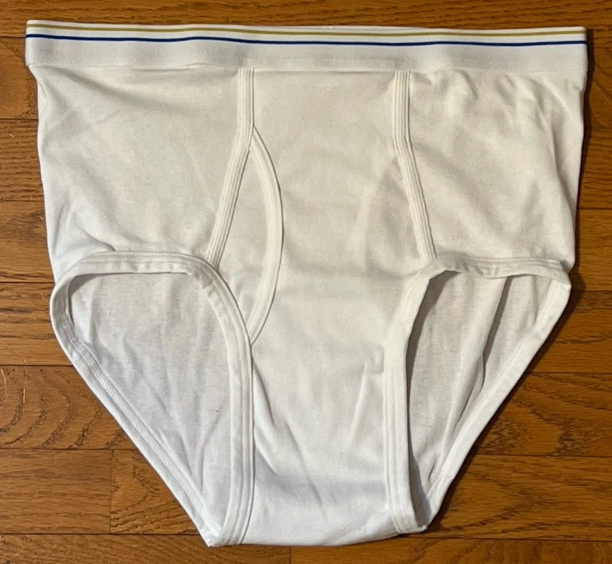 Lot De 6 Slips Homme STAFFORD - 100% Coton Blanc - Taille L (36-38) - Neuf Avec étiquettes - Sans étiquette Intérieure