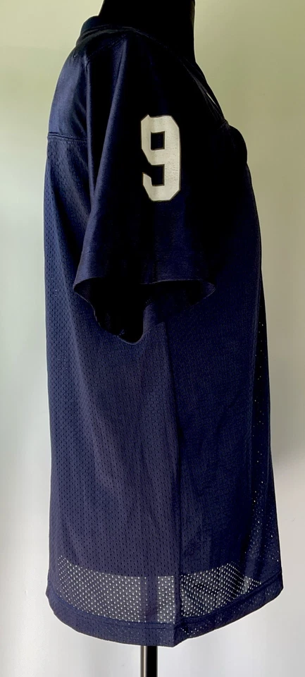 Camiseta Vintage Adidas Notre Dame Fighting Irish #9 Youth XL 18/20 / Adulto Pequeno - Imagem 3 de 4